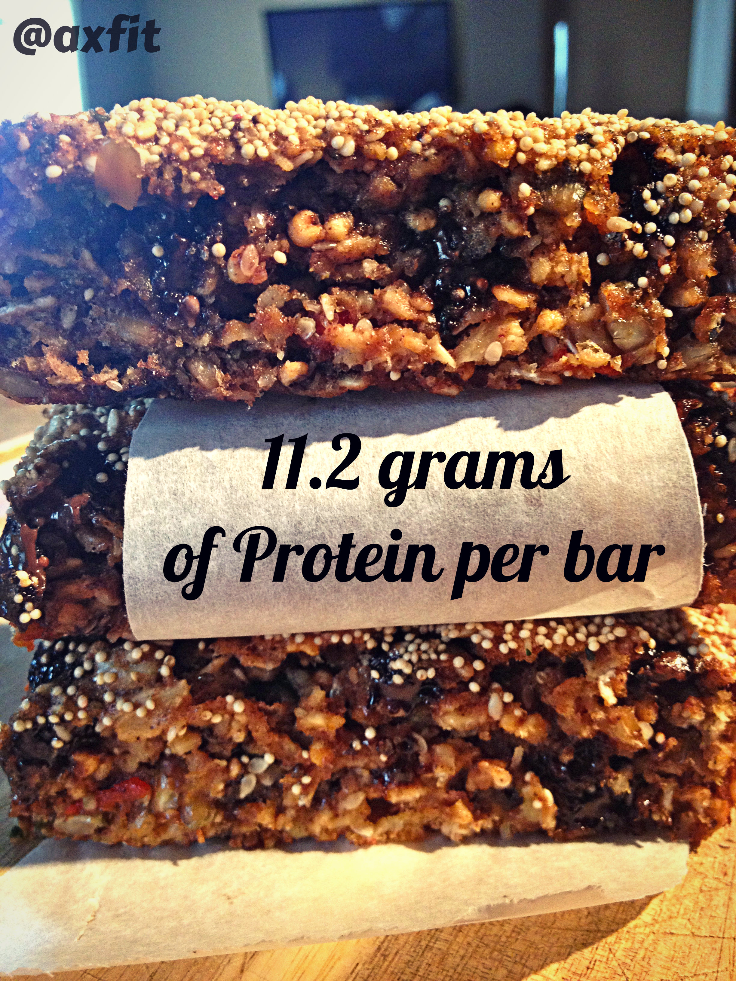 Healthy Breakfast Bar Recipe - Goji Berries & Hight Protein - AXFIT