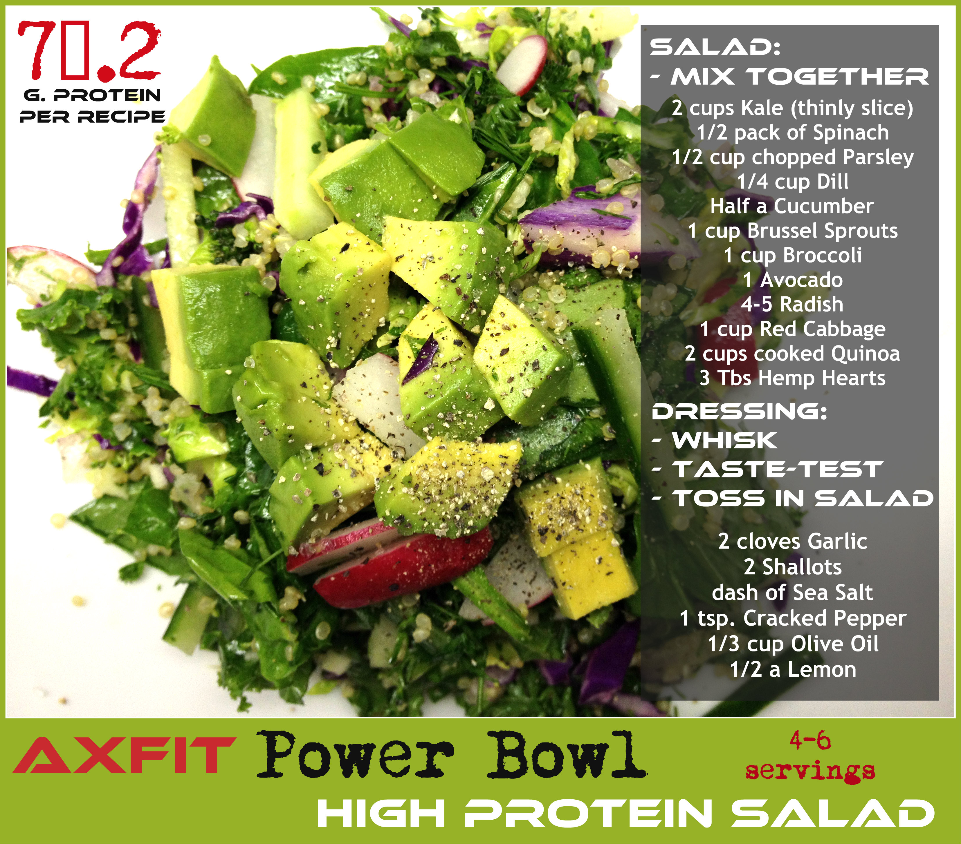 AXFIT Power Bowl - High Protein salad