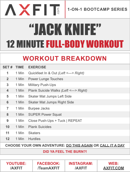 12 minute discount full body workout